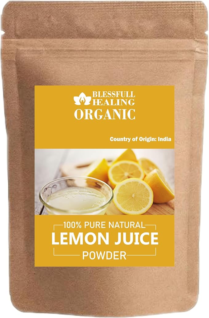 Blessfull Healing Organic Lemon Juice Powder 100% Pure Natural 300 Gram / 10.58 oz
