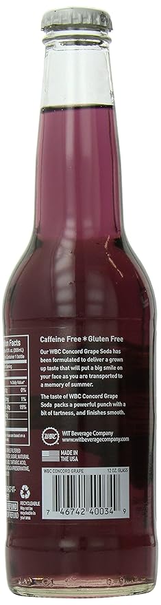 WBC/Goose Island Craft Soda Concord Grape 12 Ounce (Pack of 4)