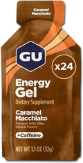 GU Energy Original Sports Nutrition Energy Gel Caramel Macchiato 24 Count Box