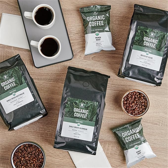 Crown Beverages Organic Single Origin Colombian Coffee Packet 2.5 oz. - 24/Pieces WS-110COCLMBNPK-NF