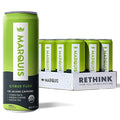 Marquis Natural Energy Drinks Sugar Free Zero Calories - 100mg Organic Plant Based Caffeine Yerba Mate Green Tea &amp Green Coffee - Vitamin C &amp Bs - Citrus Yuzu Healthy Energy Drink - 12oz Cans