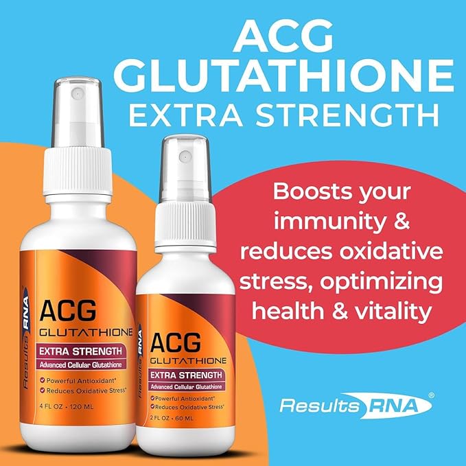 Results RNA - ACG Glutathione Extra Strength Immune Boost – Powerful Antioxidant &amp Immune Boost Formula in a Great Tasting Spray. Recommended by Doctors Worldwide ( 2 oz )