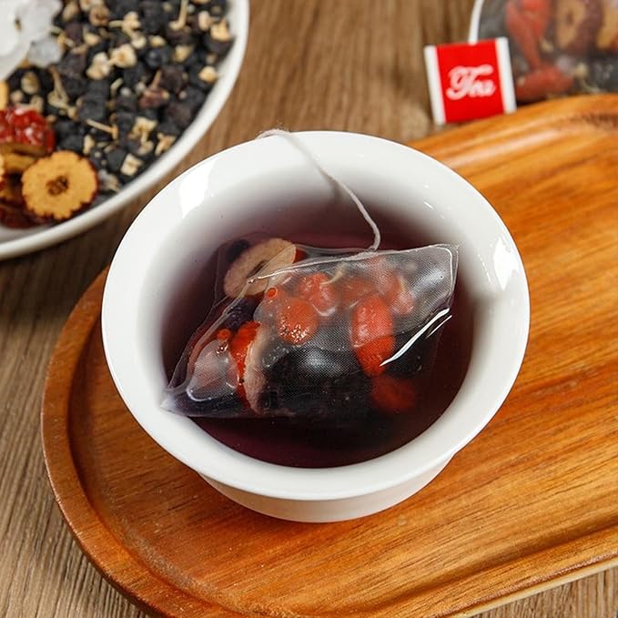 Kidney Tea Formula Ginseng Six Treasure Tea𝑲𝒊𝒅𝒏𝒆𝒚 𝑪𝒍𝒆𝒂𝒏𝒔𝒆 𝑻𝒆𝒂GinsengRed DateMulberry Chinese Health Formula For Men Women (30PCS)