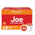 Joe Knows Coffee Single Serve Cups Pods and Capsules Wake Up Joe 48 Count