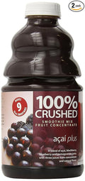 Dr. Smoothie 100% Crushed Fruit Smoothie Acai Plus 46-Ounce Bottles (Pack of 2)