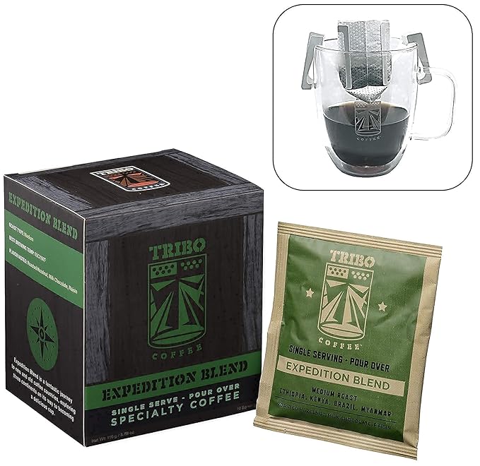 Tribo Coffee Single-Serve Portable Pour Over Drip Coffee | The Blends Masterclass Bundle |10-servings each (30 total servings)