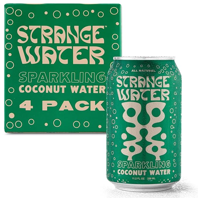 STRANGE WATER Sparkling Coconut Water (8 pack Sparkling Water)