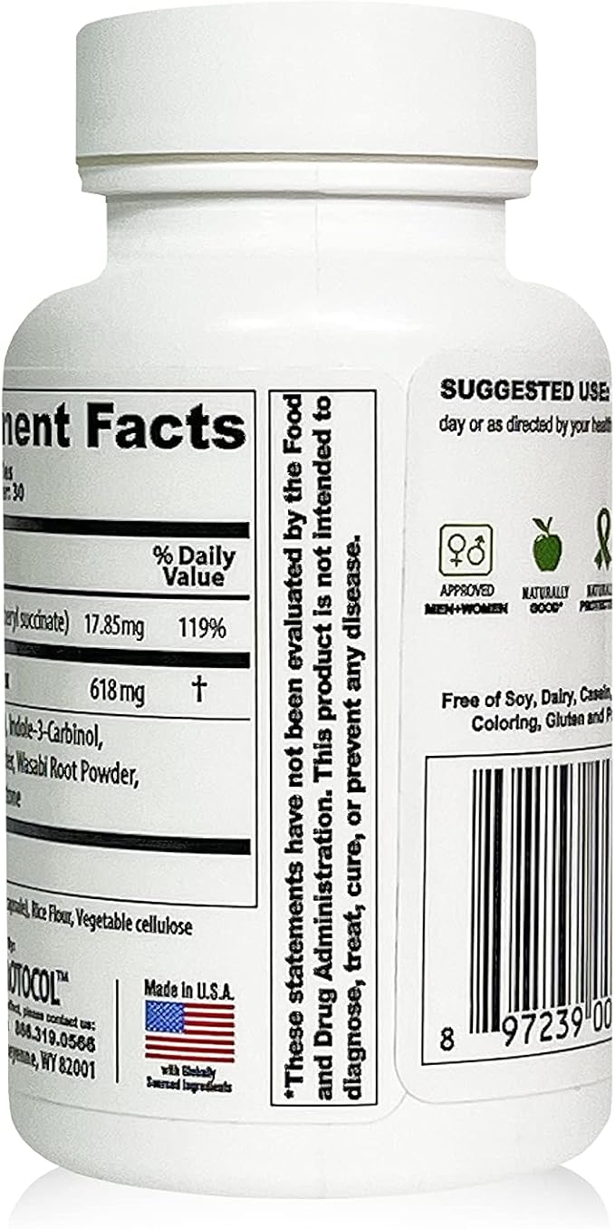 Estroblock PRO Triple Strength - 60 Capsules DIM &amp Indole 3-Carbinol for Natural Hormonal Hormone Balance Acne - Anti Toxic Estrogen Aromatase Inhibitor Blocker. Soy Free Dairy Free Non-GMO (1