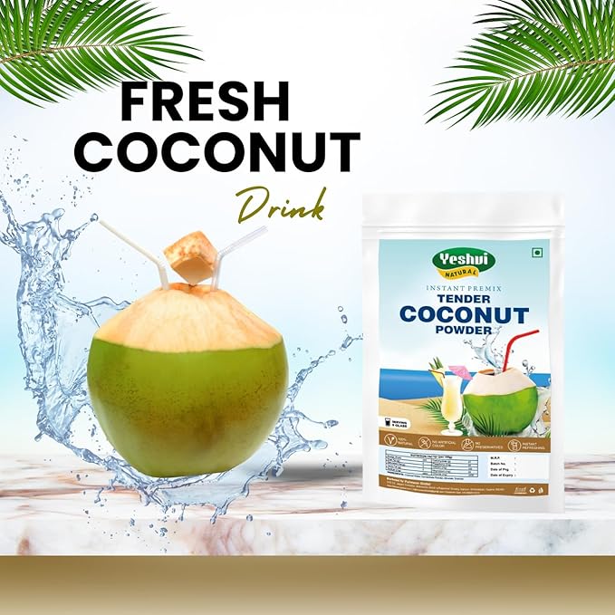 Yeshvi NATURAL Sugarcane Juice Powder &amp Kokum Jamun Fruit Juice Powder With Tender Coconut Water Powder Combo Pack Instant Drink Powder Ready to Serve 300gm