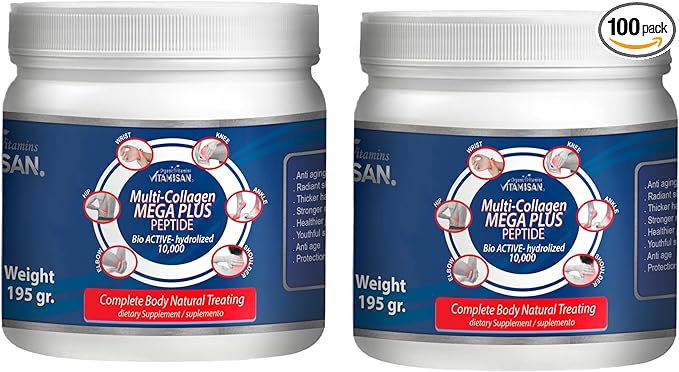 2 BIO-HYDROLIZED COLLAGEN 10000 mg in (2) teaspoons daily.