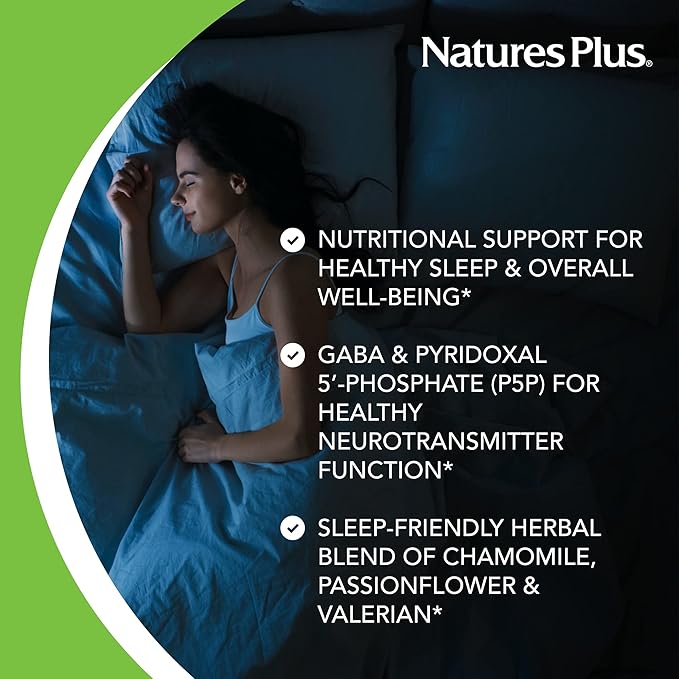Natures Plus Rapid &amp Sustained Release - 3 mg Melatonin 60 Bi-Layered Tablets - with Chamomile - Vegetarian Gluten-Free - 60 Servings