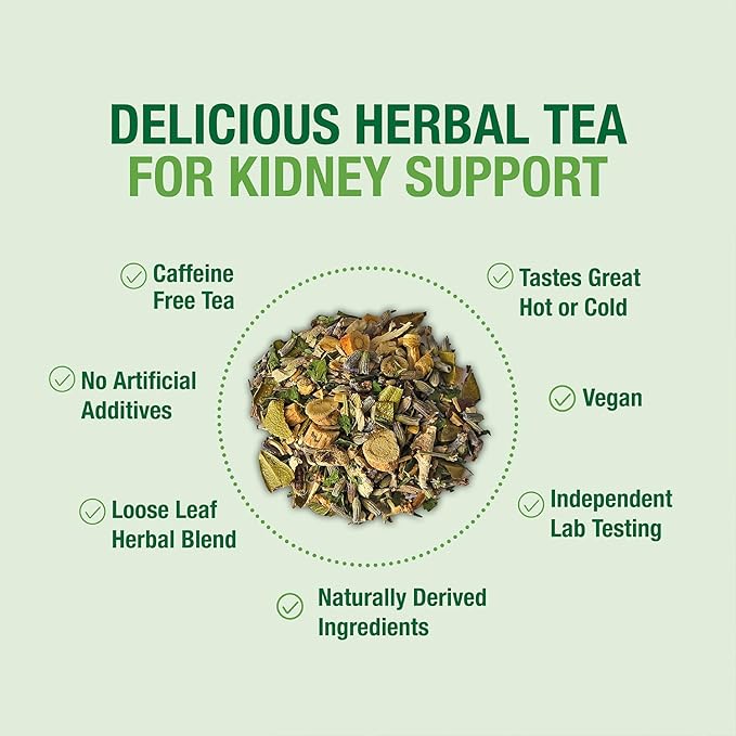 Kidney Cleanse &amp Function Tea™ by Bell Lifestyle Products | A special Herbal Tea formulated to help support Kidney Health for Men and Women - 1 Pack / 4.2 oz