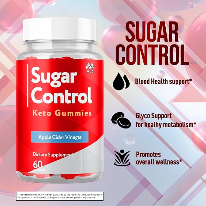 SugarControl Keto Gummies Official SugarControl Gummys with All Natural Ingredients Advanced Apple Cider Vinegar Gummy for Health and Wellness Support Max Strength Vitamin Supplement (60 Gummies)