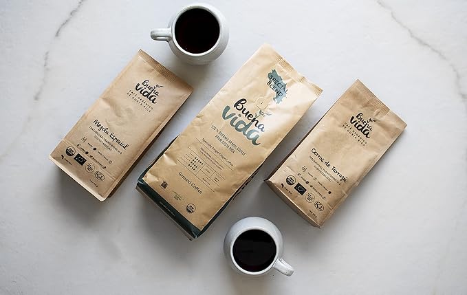 Buena Vida Speacialty Coffee - Cerros de Tarrazú Ground - Costa Rican Regenerative Coffee (35 oz)