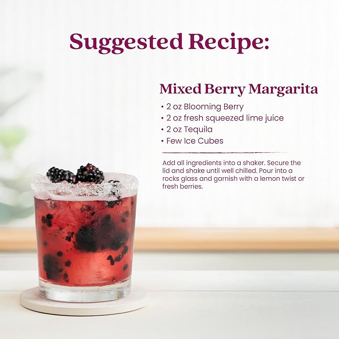Smartfruit Blooming Berry + Antioxidants – 100% Real Fruit Purée with Strawberries Blueberries Raspberries – Great for Smoothies Juice Yogurt Cocktails Teas – High in Vitamin A &amp C – 2-Pk 4