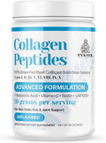 TURNER Collagen Peptides Powder Advanced Formulation 100% Grass-Fed Beef Bone Collagen from New Zealand with Hyaluronic Acid and Vitamin C Unflavored 20 oz