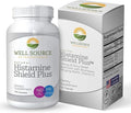 Histamine Shield Plus™ Natural Antihistamine Supplement for Adults Sinus &amp Allergy Relief for Pollen Pet Dander Dust Mold and Odors Quercetin with Bromelain &amp Stinging Nettle 120 Capsule