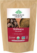 Organic India Triphala - Herbal Supplement with Amla Bibhitaki Haritaki Digestion &amp Colon Support Immune System Support Adaptogen Vegan USDA Certified Organic - 1 lb Bag
