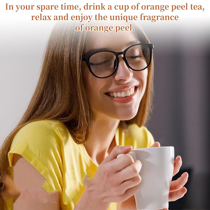 Wanhua Hall Fresh Dried Tangerine Peel Dried Mandarin Orange Peel Strips 4.94oz/140g Mandarin Pure Citrus Peel Strips Natural Mandarine Scent Suitable for Cooking &amp Tea