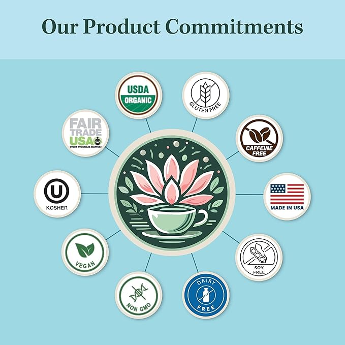 Jade Tea - Organic Polyphenol Tea - Peppermint Leaf Star Anise Clove &amp Butterfly Pea Flower - Antioxidant Rich for Inflammation Support - 25 Count (Pack of 1) - Made In USA