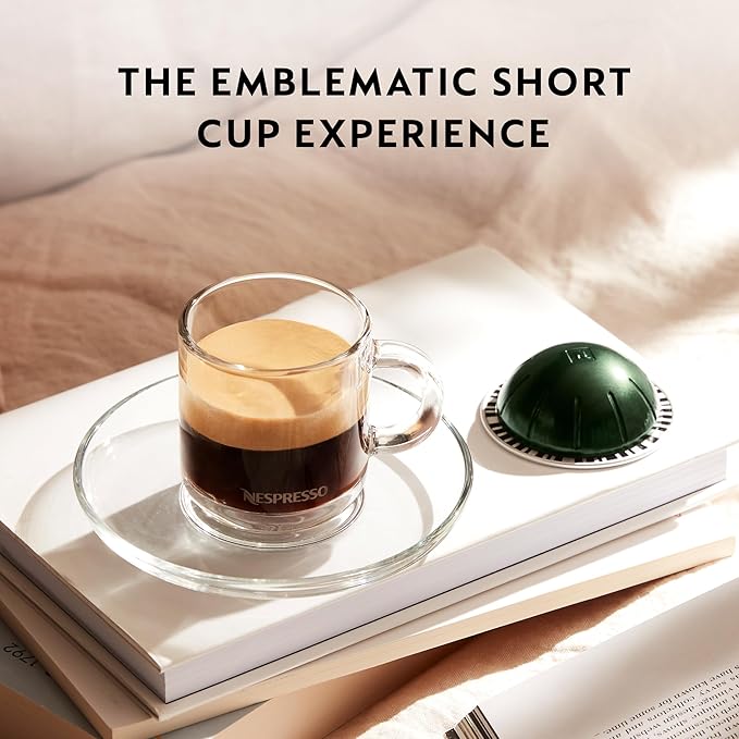 Nespresso Capsules Vertuo Double Espresso Dolce 30-Count Espresso Pods Brews 2.7 oz.