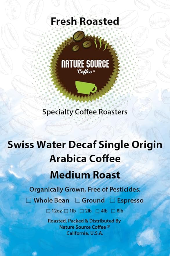 Swiss Water Decaf Single Origin | Organic | Fresh Roasted | Ground Coffee| 2lbs 1-Pack