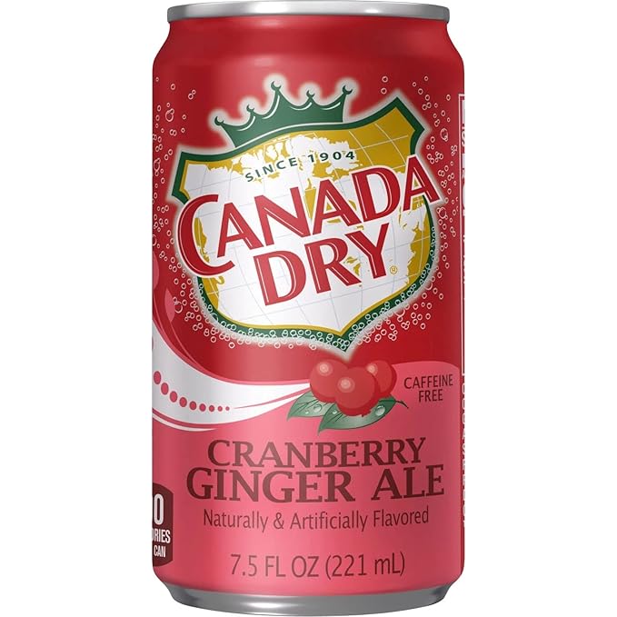 Canada Dry Cranberry Ginger Ale - 7.5 Fl Oz 30 Count