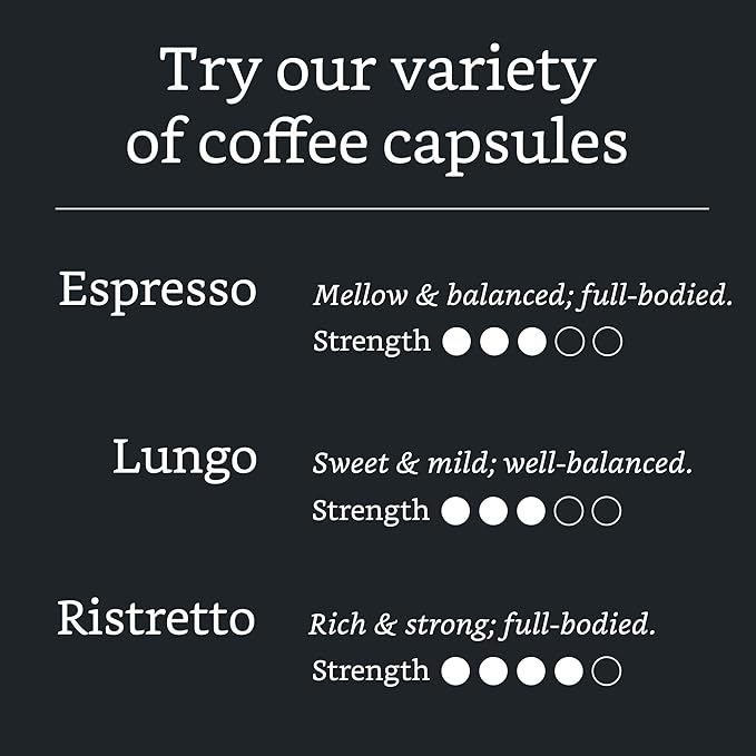 Amazon Brand - Solimo Lungo Capsules Compatible with Nespresso Original Brewers Medium Roast 50 Count (Pack of 1)