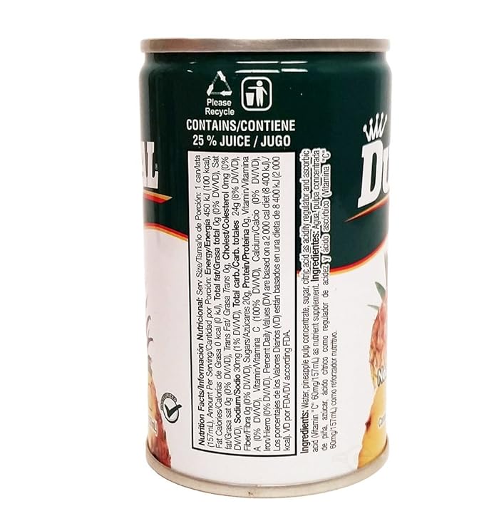 Ducal Peach Juice 5.3 oz fl - Jugo de Melocoton (Pack of 12)