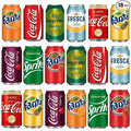 Soda Variety Pack 18PK – 9 Flavor Assortment of Coca-Cola Sprite Fanta &amp Seagram’s Ginger Ale – 12 oz Cans Mixed Soft Drinks for Parties Office Home &amp Events