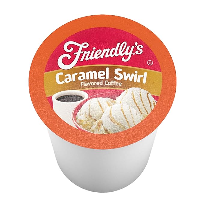 Friendly's Caramel Flavored Coffee Pods for Keurig K Cup Brewers Caramel Swirl 40 Count (Pack of 1)