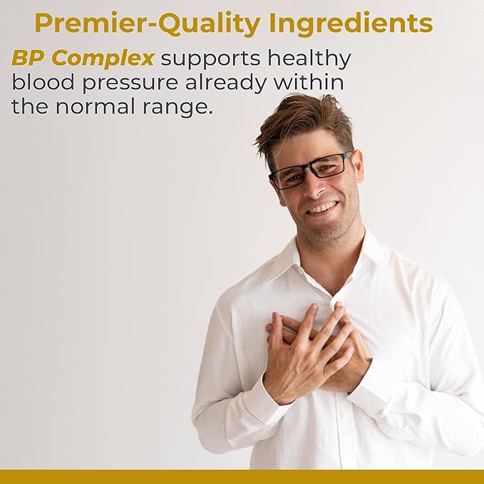Premier Research Labs Premier BP Complex - Heart Health Supplements BP Formula Garlic Allicin Supplement Natural Herbal BP Support Pills with Reishi &amp Cayenne Pepper - 60 Vegetarian Capsules