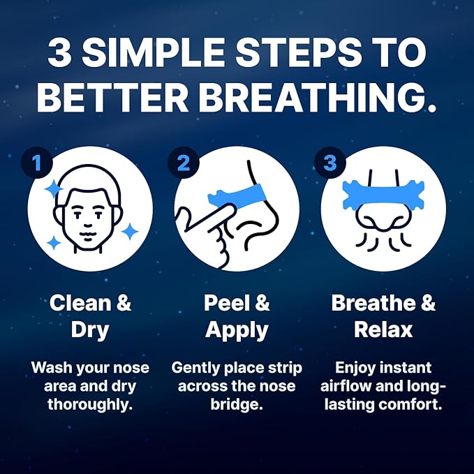 Wellamoon Sleep &amp Nasal Strip Bundle — Night-time Patch + Nasal Breathing Strips for Better Rest &amp Comfort