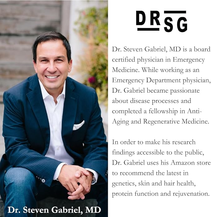 Dr. Steven Gabriel Natural DHT Blocker - Doctor-Formulated Hair Growth Supplements for Thicker Fuller-Looking Hair Saw Palmetto Stinging Nettle Pygeum Bark Pumpkin Seed Oil Capsules (60 Caps)