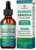 2 Pack Soursop Graviola Leaf Extract Liquid Drops Supplement with Irish Sea Moss &amp Turmeric for Cellular Support Immune System Boost Liver Health Soursop Bitters Liquid 60-Day Supply 4 FL OZ
