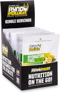 Ryno Power Hydration Fuel Electrolyte Drink Mix Single Caddy (12 Servings) 'Lemon Lime' - Advanced Electrolyte Formula + BCAA's - Gluten Free - Sustained Energy and Muscle Recovery