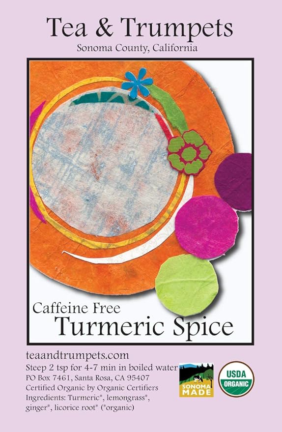 USDA Organic Turmeric Spice Loose Leaf Herbal Tea 8 oz