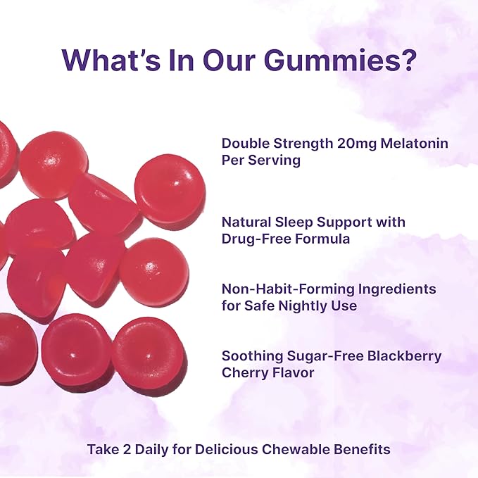 Micro Ingredients Melatonin Gummies &amp 8-in-1 Multi Collagen | Bundle | Sugar-Free BlackBerry Cherry Flavor | Non-Habit-Forming Ingredients | Hydrolyzed Peptides + Biotin Hyaluronic Acid &amp Vit