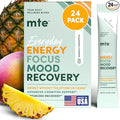 MTE Caffeine-Free Energy Drink Powder with Paraxanthine – Clean Energy for Focus Mood &amp Productivity | 24 Energy Drink Packets