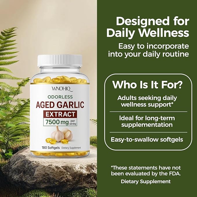 Aged Garlic Extract - 7500mg Odorless (1)