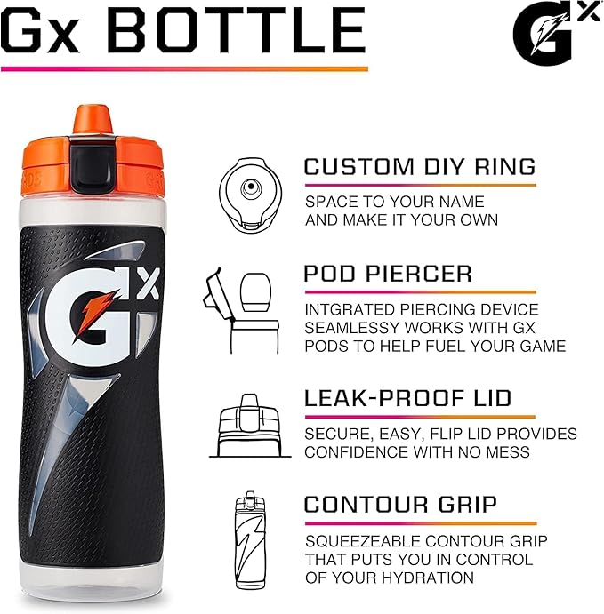 Gatorade Gx Bottle Momentum Neon Pink (Pack of 6)