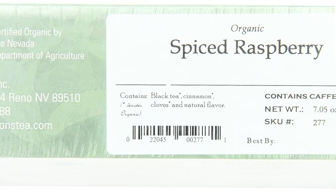 Davidson's Organics Spiced Raspberry 100-count Unwrapped Tea Bags