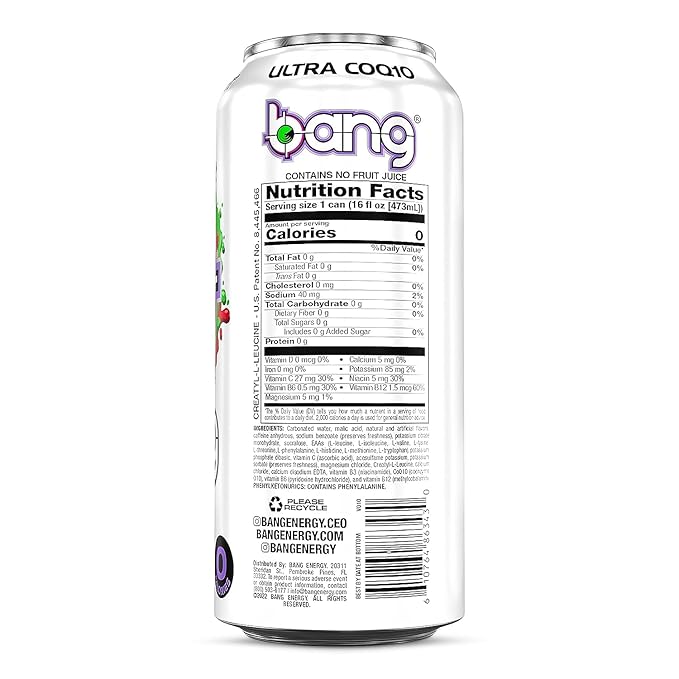 VPX Bang - Sour Ropes- 16fl.oz. (Pack of 16)
