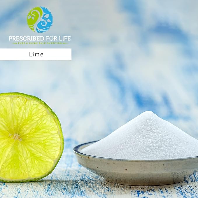 Prescribed for Life Lime Powder Natural &amp Unsweetened Spray Dried Lime Juice Powder Made from Real Limes Vegan Gluten Free Non GMO Reconstitute Ratio 1:2 (1kg / 2.2lb)