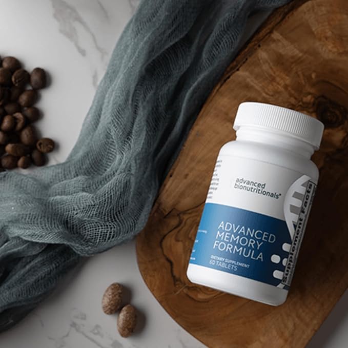 Advanced Bionutritionals Advanced Memory Formula Brain Booster Supplement for Memory and Focus Acetylcholine Alpha-GPC NeuroFactor Manufactured in The USA 60 Tablets