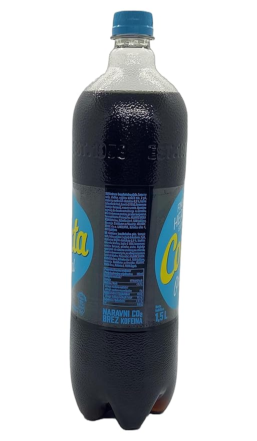 Cockta Original Soft Drink 4 Bottles 1.5 Liters - Non-Alcohol Slovenian Delight Perfect for Any Occasion