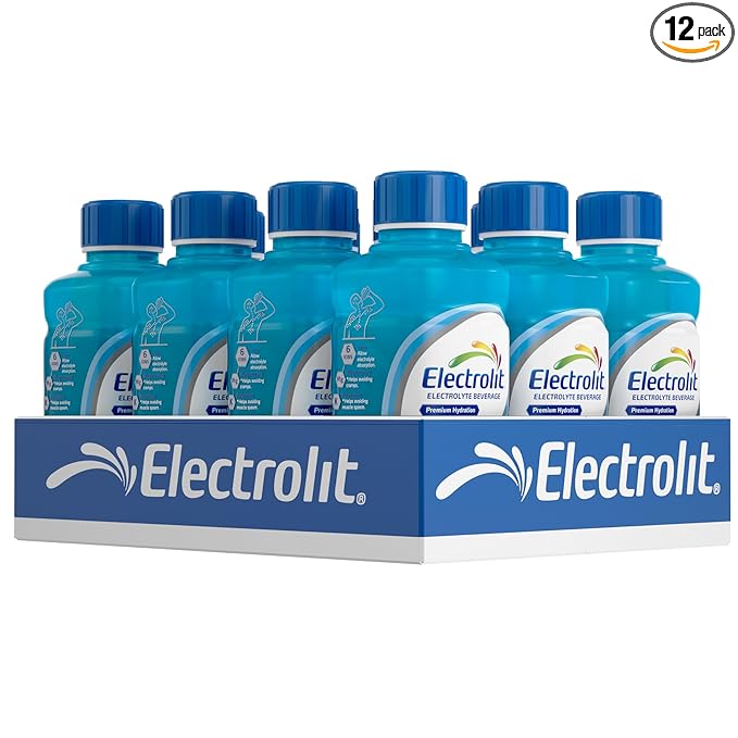 Electrolit Electrolyte Beverage Blue Raspberry 21 Fl Oz bottle (Pack of 12)
