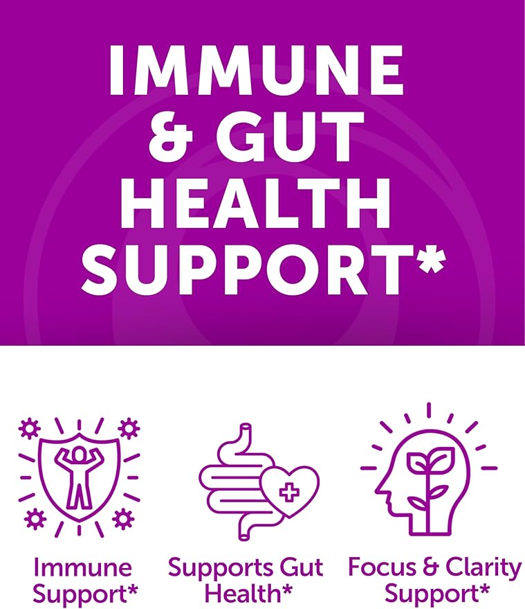 Lunakai USA Made Irish Sea Moss Gummies with Ashwagandha &amp Elderberry – Delicious Daily Immune &amp Stress Support Supplement for Men &amp Women 60ct
