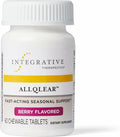 Integrative Therapeutics AllQlear - Seasonal Supplement for Immune Support *- Quail Egg Powder Blend - Dairy-Free - Berry Flavored 60 Chewable Tablets (30 Servings)