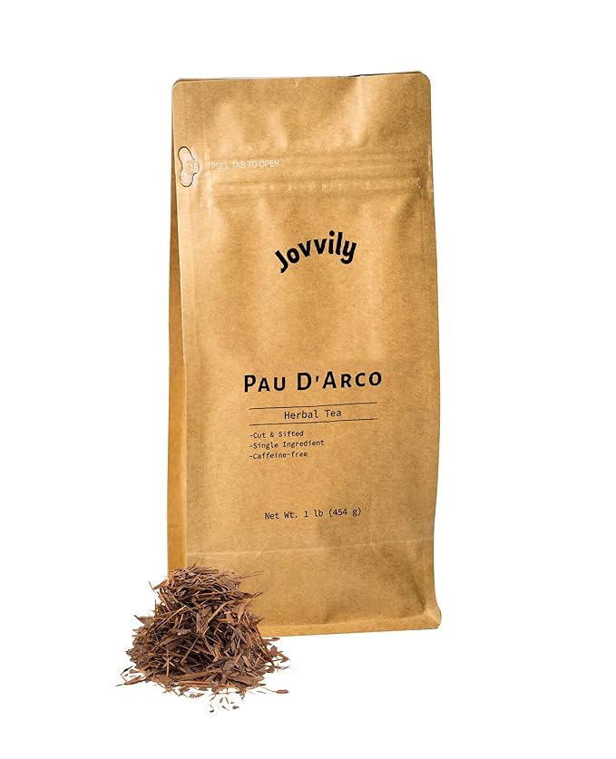 Jovvily Pau D'Arco - 1 lb - Cut &amp Sifted - Herbal Tea - Caffeine Free